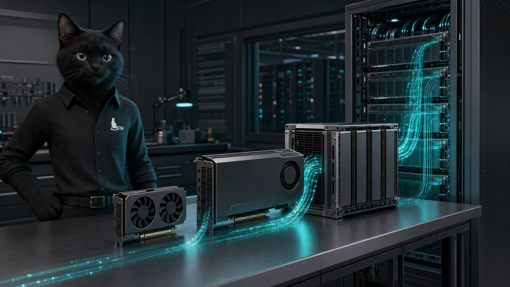 แมวดำ STH เปรียบเทียบ GPU สามระดับ